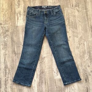 Rock & Republic Blue Ankle Cropped Jeans